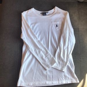 White Ralph Lauren sport long sleeve tee